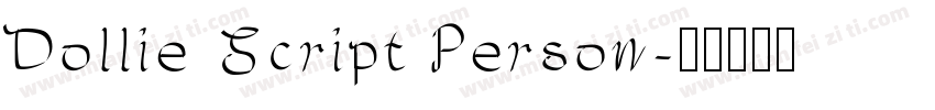 Dollie Script Person字体转换